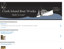 Tablet Screenshot of clarkislandboatworks.blogspot.com