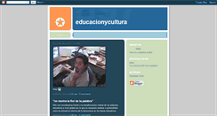 Desktop Screenshot of educacionycultura.blogspot.com