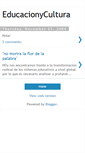 Mobile Screenshot of educacionycultura.blogspot.com