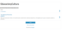 Tablet Screenshot of educacionycultura.blogspot.com