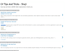 Tablet Screenshot of csharp-tipsandtricks.blogspot.com