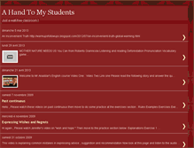 Tablet Screenshot of ahandtomystudents.blogspot.com