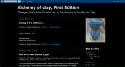 Desktop Screenshot of alchemyofclay.blogspot.com