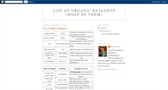 Desktop Screenshot of listoforganicreagents.blogspot.com