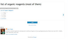 Tablet Screenshot of listoforganicreagents.blogspot.com