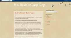 Desktop Screenshot of msdavisclassblog.blogspot.com