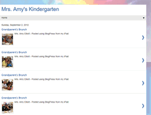 Tablet Screenshot of mrsamyskindergarten.blogspot.com