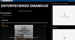 Desktop Screenshot of entorpeciendodinamicas.blogspot.com