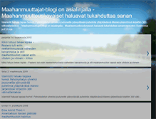 Tablet Screenshot of maahanmuuttajat-blogi-asialinjalla.blogspot.com