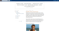 Desktop Screenshot of obscureanswers.blogspot.com