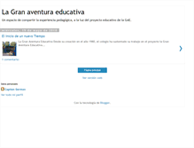Tablet Screenshot of lagranaventuraeducativa.blogspot.com