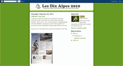 Desktop Screenshot of lesdixalpes.blogspot.com