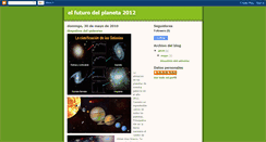 Desktop Screenshot of elfuturodelplaneta2012.blogspot.com