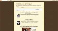 Desktop Screenshot of historia-da-educacao.blogspot.com