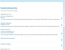 Tablet Screenshot of facebooktopsecrets.blogspot.com