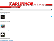 Tablet Screenshot of karlinhosartdesign.blogspot.com