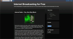 Desktop Screenshot of freeinternetbroadcasting.blogspot.com