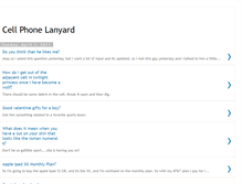 Tablet Screenshot of cellphonelanyard.blogspot.com