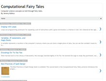 Tablet Screenshot of computationaltales.blogspot.com