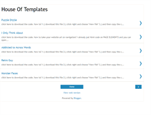 Tablet Screenshot of houseoftemplates.blogspot.com