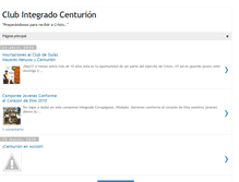 Tablet Screenshot of clubintegradocenturion.blogspot.com