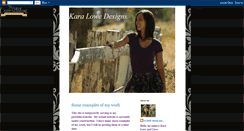 Desktop Screenshot of karalowedesign.blogspot.com