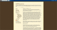 Desktop Screenshot of ldsresourcesinfo.blogspot.com