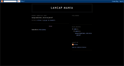 Desktop Screenshot of lancapmania.blogspot.com