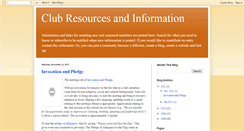 Desktop Screenshot of clubinfoandresources.blogspot.com