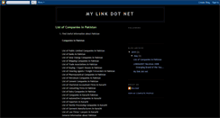 Desktop Screenshot of mylinkdotnet.blogspot.com