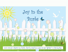 Tablet Screenshot of joyintheburbs.blogspot.com