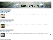 Tablet Screenshot of littlebearclayworks.blogspot.com