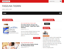 Tablet Screenshot of fadzlinatasirin.blogspot.com