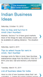 Mobile Screenshot of indian-business-ideas.blogspot.com