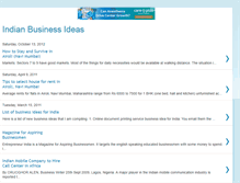 Tablet Screenshot of indian-business-ideas.blogspot.com