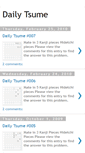 Mobile Screenshot of dailytsume.blogspot.com
