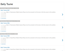 Tablet Screenshot of dailytsume.blogspot.com