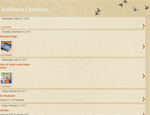 Tablet Screenshot of karkhanadoughcreations.blogspot.com