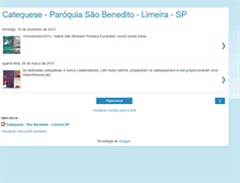 Tablet Screenshot of catequesesaobenedito.blogspot.com