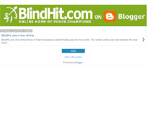 Tablet Screenshot of blindhit.blogspot.com