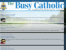 Tablet Screenshot of busycatholic.blogspot.com