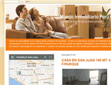 Tablet Screenshot of mundoinmobiliarioperu.blogspot.com