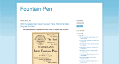 Desktop Screenshot of fountainpenonilneui7.blogspot.com