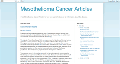 Desktop Screenshot of mesotheliomacancerfact.blogspot.com