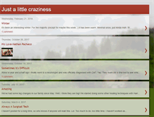Tablet Screenshot of justalittlecraziness.blogspot.com