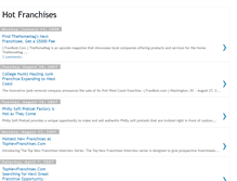 Tablet Screenshot of hotfranchises.blogspot.com