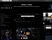 Tablet Screenshot of batman-3-movie-trailer.blogspot.com