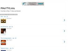 Tablet Screenshot of pinoytvlinks.blogspot.com