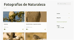 Desktop Screenshot of fotografiasdenaturaleza.blogspot.com