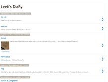 Tablet Screenshot of aina-leensdiary.blogspot.com